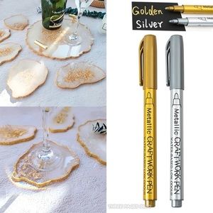 1pcs Baby Shower Gold Sign DIY Marker Pen Wedding Decoration Guest Pen Party